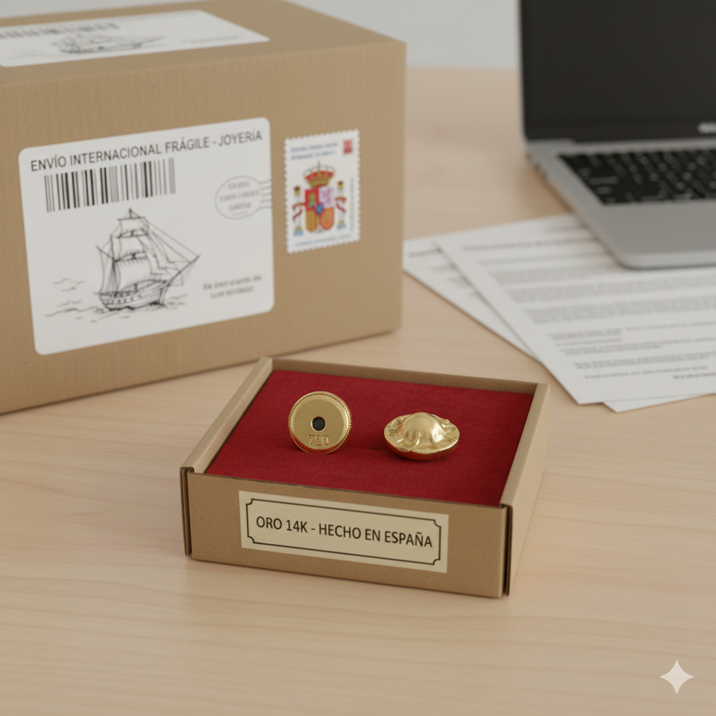 Juntas - Tuercas para tus aretes GIALLO oro amarillo 14k adicionales